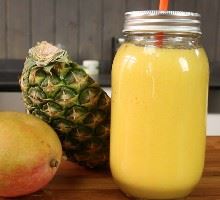 Smoothie tropical ananas et mangue
